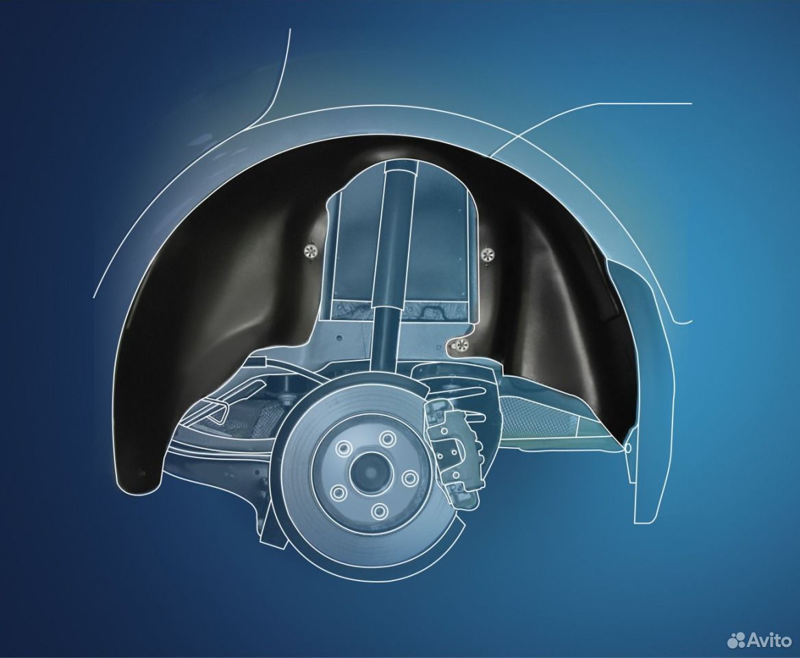 Подкрылки передние и задние на Chevrolet Aveo хэтч