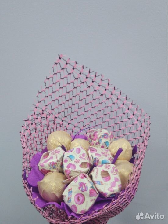 Букеты из конфет ручной работы купить на Зозу.ру - фотография № 7
