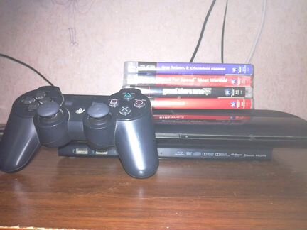 Sony PlayStation3 Super Slim 500Gb+4 игры