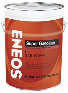 Моторное масло eneos Super Gasoline SL 10W-40 20 л