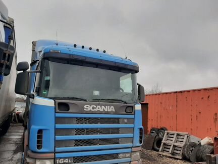 Scania 164L с шторным полуприцепом