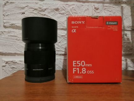 Объектив Sony E-mount E50mm F 1.8 oss