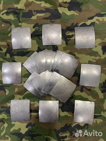 Плита титановая для бронежилета 1мм