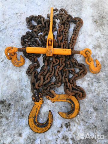 Цепные стяжки с евроталпером, цепь 8мм, длина 6 м