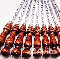 Шампура с деревянной ручкой 45см