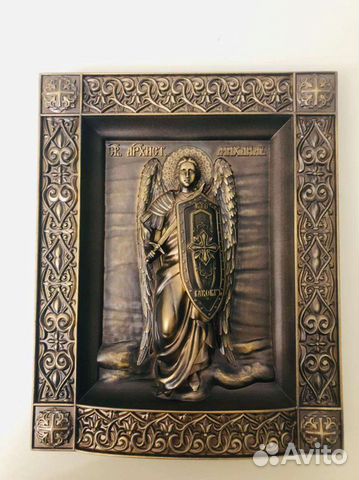 Резная Икона Архангел Михаил