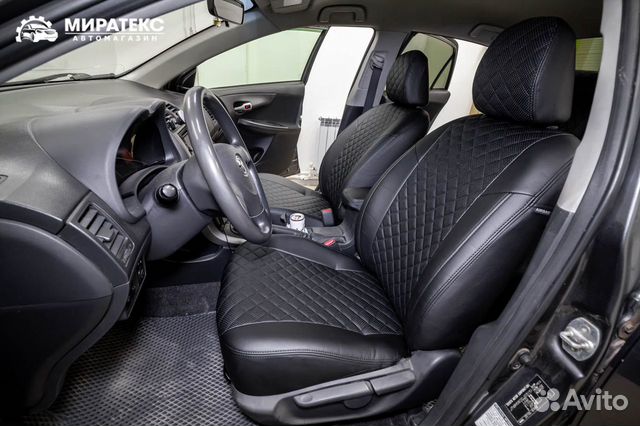 Авточехлы Тойота Королла с 06-13 / Экокожа Ромб