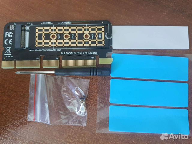 Переходник адаптер m.2 pci 16x 3.0
