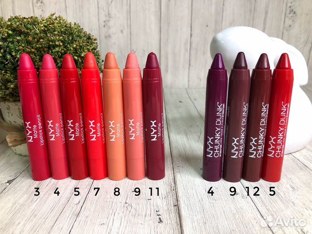Матовые помады-карандаши NYX