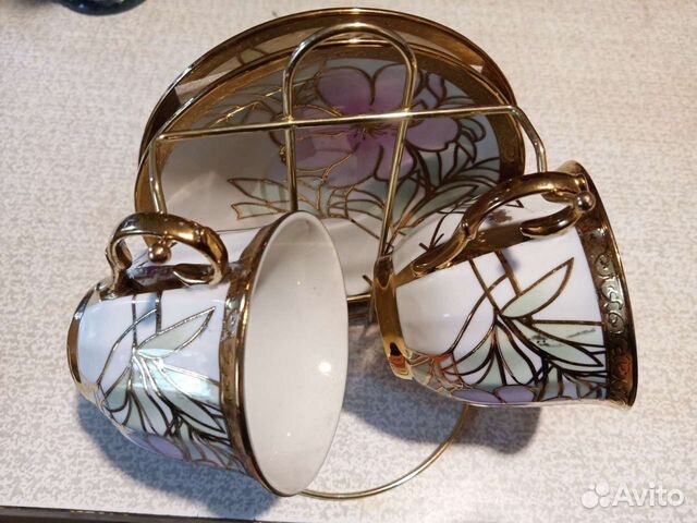 Чайный набор 4 предмета на стенде