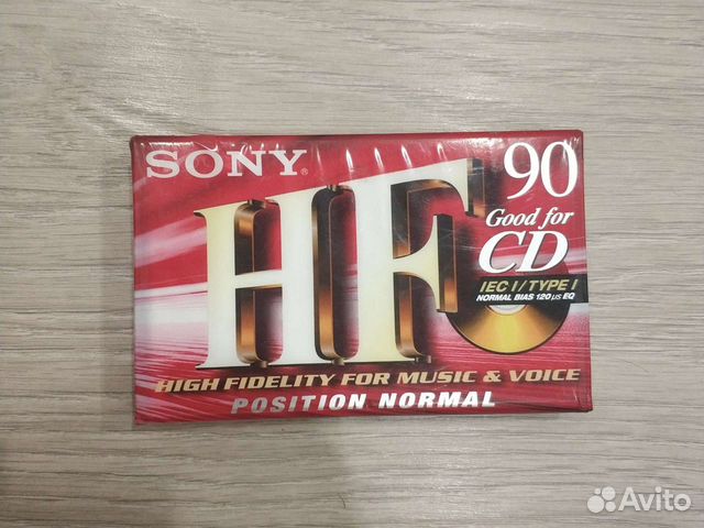 Кассета Sony c-90hfc hf 90 iec/type 1 cd good for