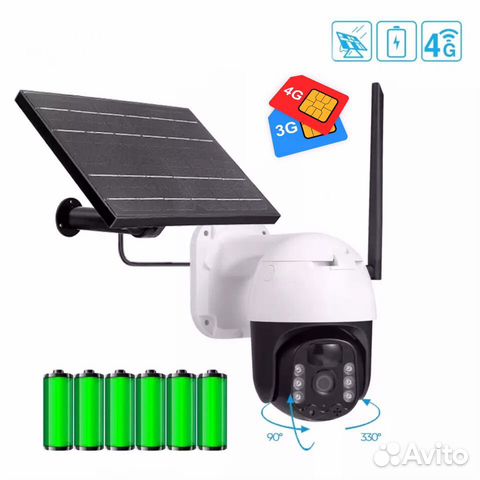 4G камера видеонаблюдения на солнечной батарее