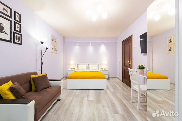 

1-к. квартира, 38 м², 2 кровати