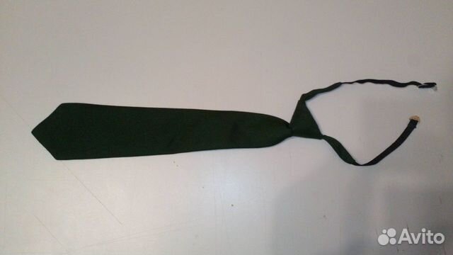 Галстук офицерский военный зеленый