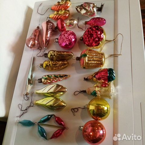 Елочные игрушки Винтаж. СССР 50-60-70е гг