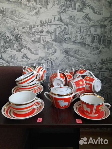 Сервиз из чайных пар винтаж ретро СССР