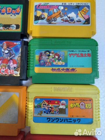 Японские картриджи Денди.Famicom
