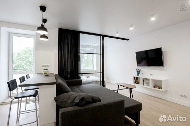

Квартира-студия, 40 м², 2 кровати