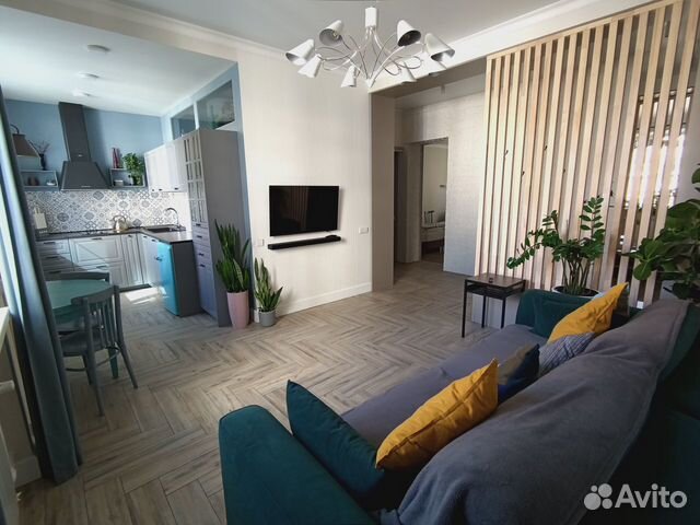 

1-к. квартира, 55 м², 3 кровати