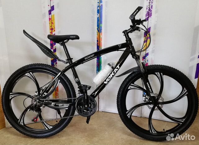 Горный велосипед на литых дисках подросток