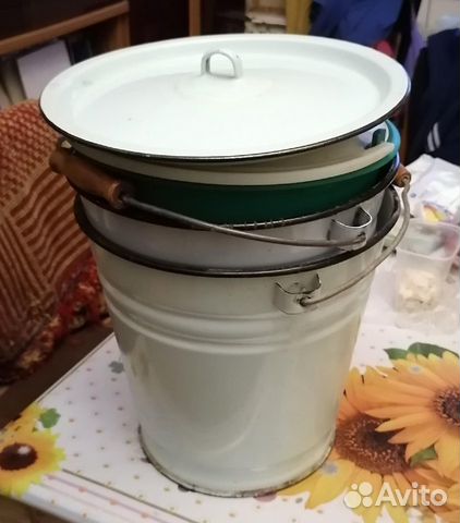 Ведра эмаль и пластик