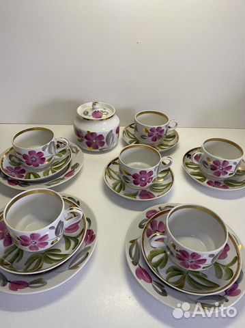 Чайная пара,чашки,блюдца СССР