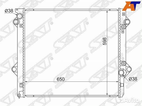 Радиатор toyota land cruiser prado