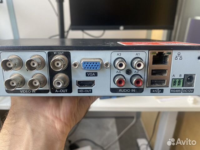 Видеорегистратор NVR + AHD видеоглазок в дверь