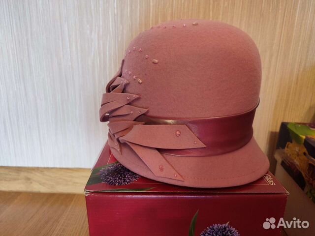 Шляпа женская шерстяная фетровая