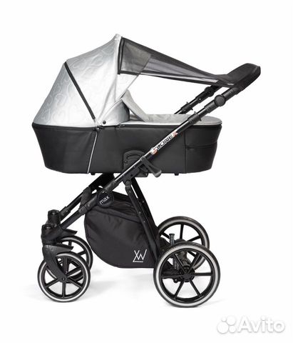 Коляска 2 в 1 lonex PAX silver