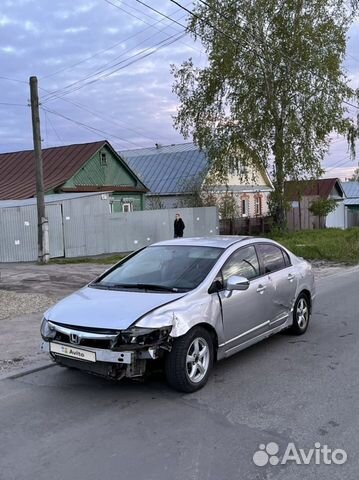 Honda Civic 1.8 AT, 2007, битый, 200 000 км