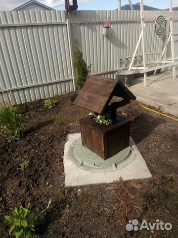 Декоративный колодец, мельница, тачанка, телега