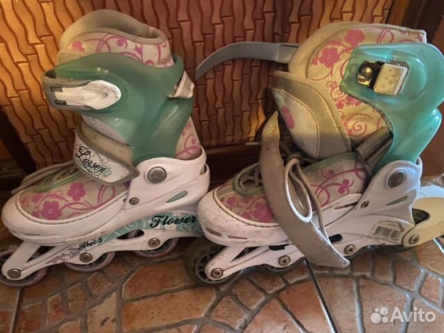 Роликовые раздвижные (30-33 р.) коньки для девочки
