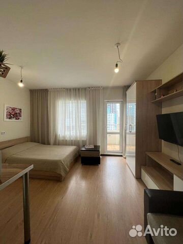

Квартира-студия, 27 м², 1 кровать