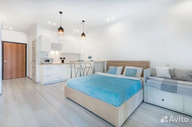 

Квартира-студия, 35 м², 1 кровать