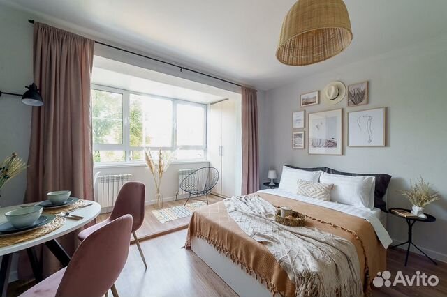 

Квартира-студия, 21 м², 2 кровати