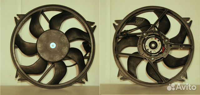 Вентилятор охлаждения Ситроен С 4 7 лопастей Вентилятор охлаждения Ситроен С 4 7 лопастей