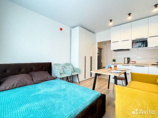 

Квартира-студия, 28 м², 2 кровати