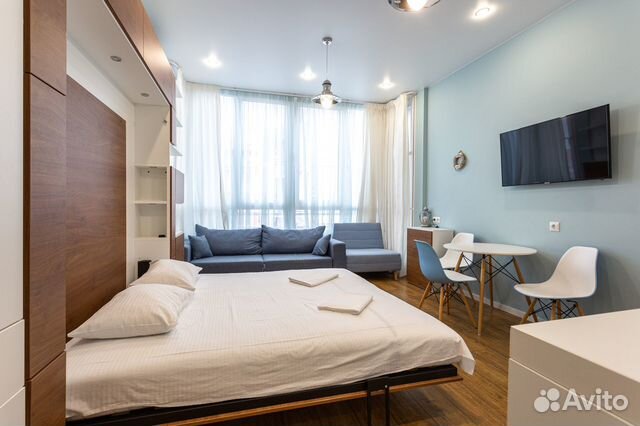 

Квартира-студия, 24 м², 2 кровати