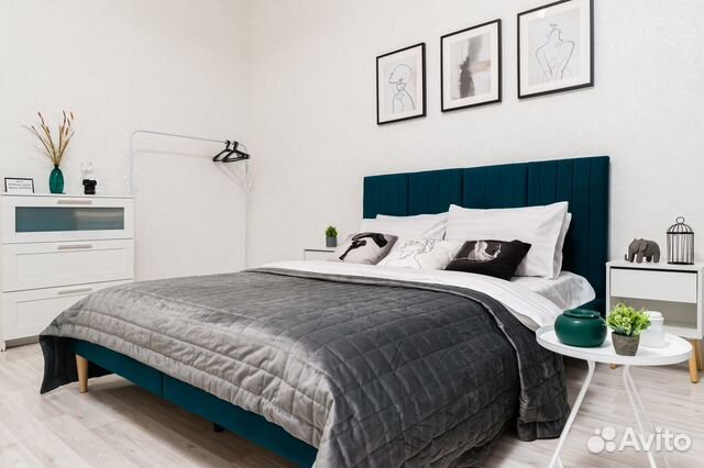 

1-к. квартира, 45 м², 2 кровати
