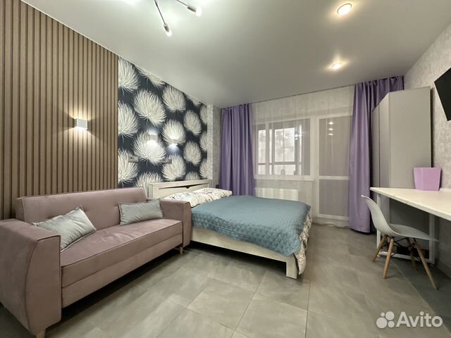 

Квартира-студия, 33 м², 2 кровати