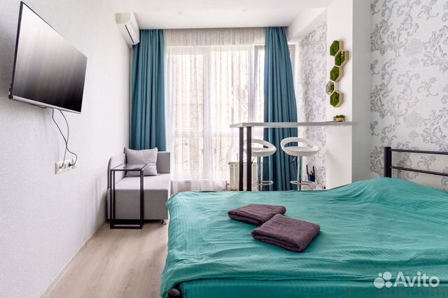 

Квартира-студия, 23 м², 2 кровати