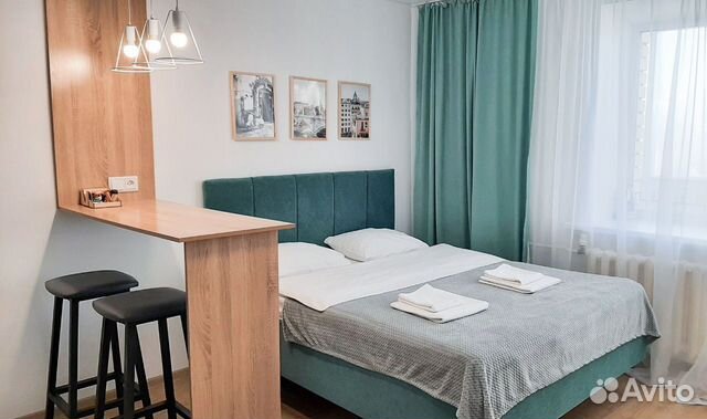 

Квартира-студия, 30 м², 2 кровати
