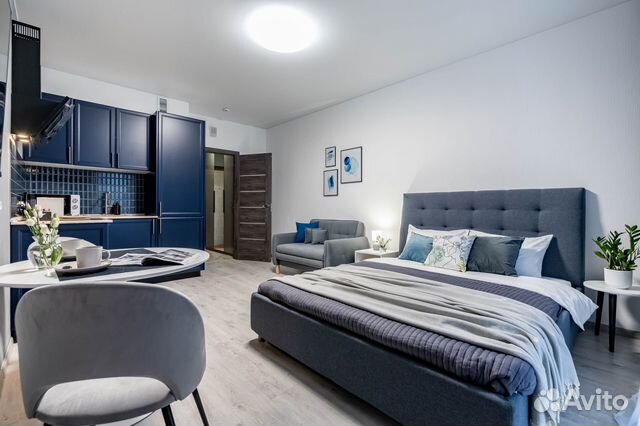 

Квартира-студия, 32 м², 2 кровати