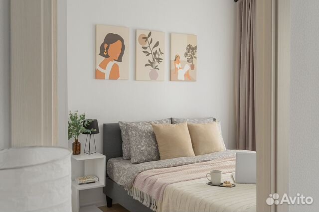 

2-к. квартира, 37 м², 2 кровати