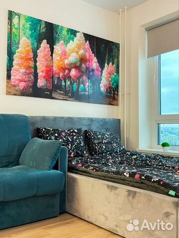 

Квартира-студия, 30 м², 2 кровати