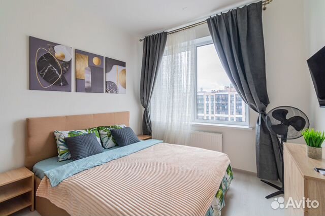 

1-к. квартира, 45 м², 2 кровати