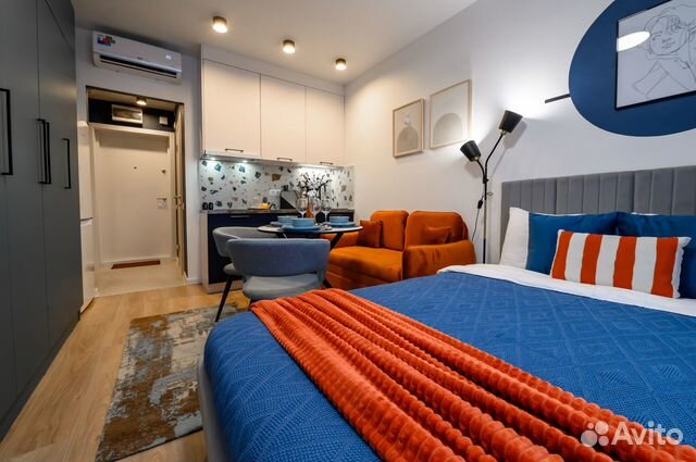 

Квартира-студия, 28 м², 1 кровать