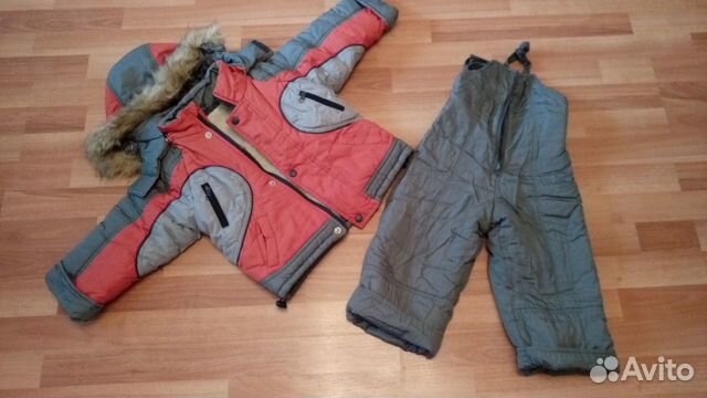 Зимний комплект Куртка+ Полукомбинезон р.98Идеальн Зимний комплект Куртка+ Полукомбинезон р.98Идеальн