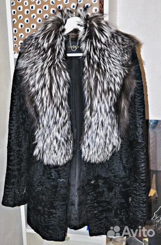 Шуба короткая levinson каракульча-песец Шуба короткая levinson каракульча-песец